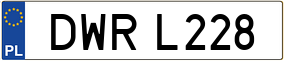 Trailer License Plate